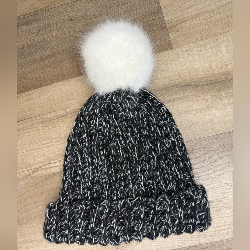 Knit Beanie with Pom Pom